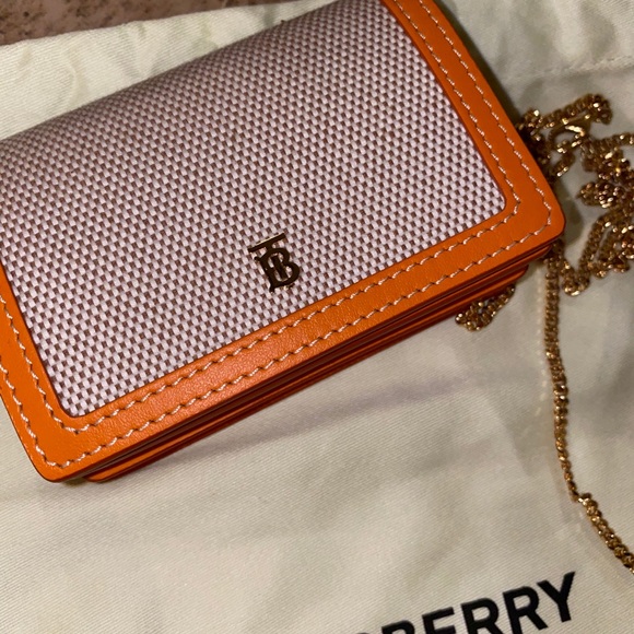 Burberry Jessie TB Two Tone Chain wallet - Picture 7 of 9